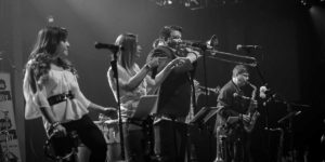 Philadelphia Funk Authority at Musikfest Cafe, black and white